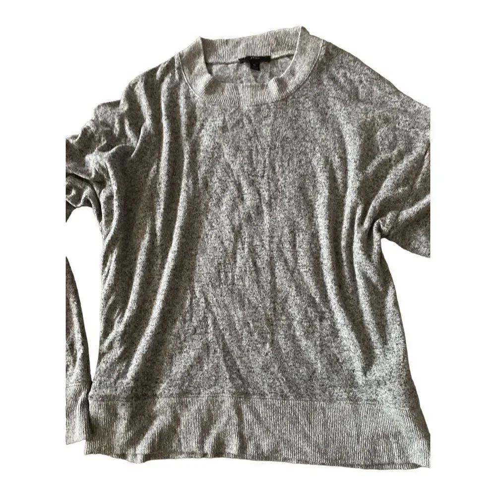 J. Crew | Marled Gray Mock Neck Pull Over Soft Cozy Sweater | M